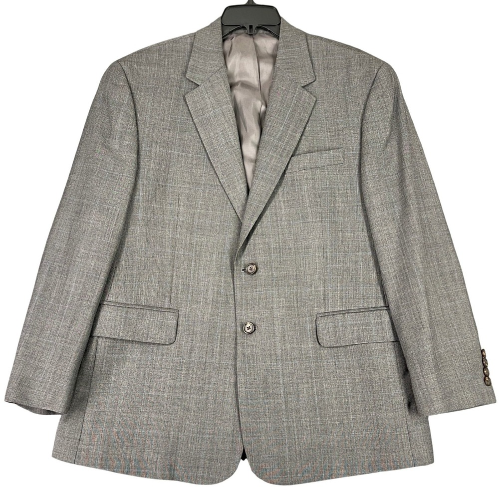 Ralph Lauren Wool Blazer Mens‎ 42S Gray Two Button Sport Coat